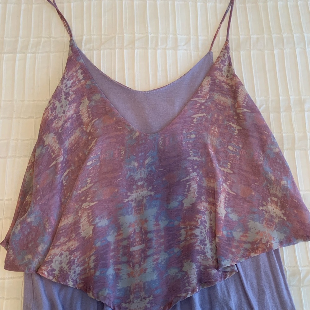 Purple Layered Women's Cami Top - Picture 4 of 5